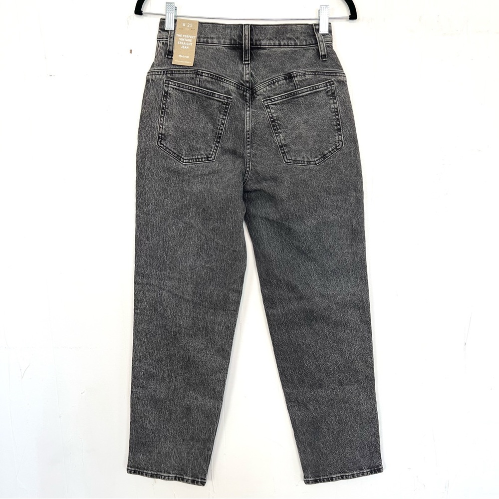 NWT Madewell The Perfect Vintage Straight Jeans Size 25 Stonewash Grey mc - Picture 3 of 5
